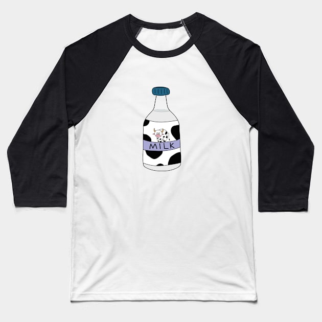 Cute bottle of milk with stains Baseball T-Shirt by DiegoCarvalho